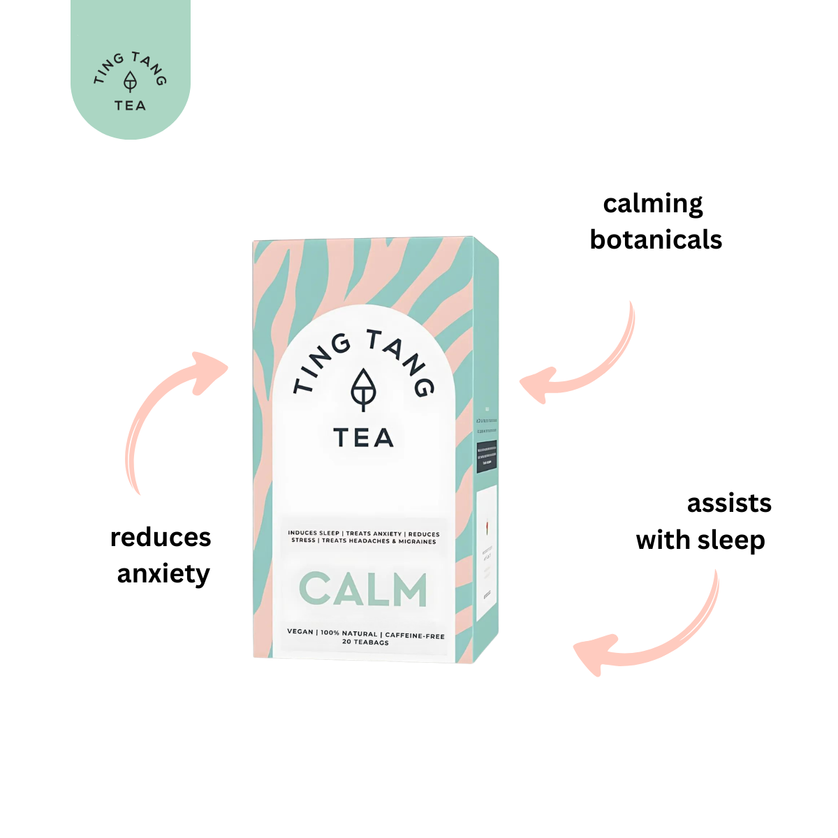 Calm Tea- for Anxiety & Stress (20 Teabags)